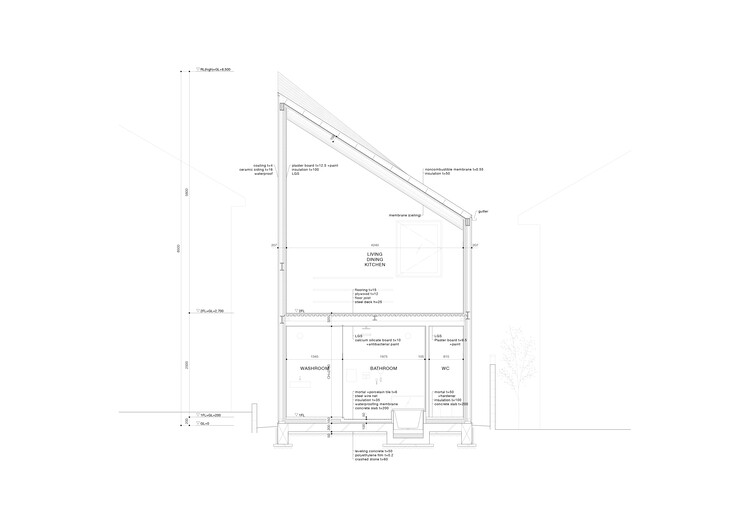 Дом с мембранной крышей / Yuko Nagayama & Associates + shohei yoshida + Associates — Изображение 21 из 21