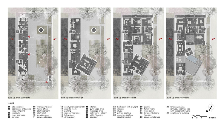 Дом трех машрабий / Matra Architects & Rurban Planners — изображение 15 из 20
