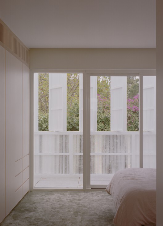 Moorhouse Street / James Harbard Architects - Интерьерная фотография, Спальня, Окна, Кровать