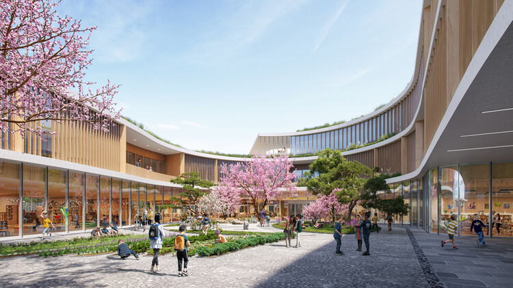 Ennead Architects предлагает единый генеральный план кампуса для американской школы в Японии — изображение 3 из 5