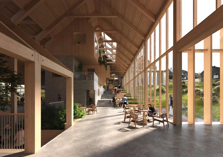 Хеннинг Ларсен выиграл конкурс на проектирование кампуса из массивной древесины для Университета Фарерских островов — изображение 5 из 6