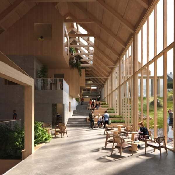 Хеннинг Ларсен проектирует здание университета на Фарерских островах из массивной древесины