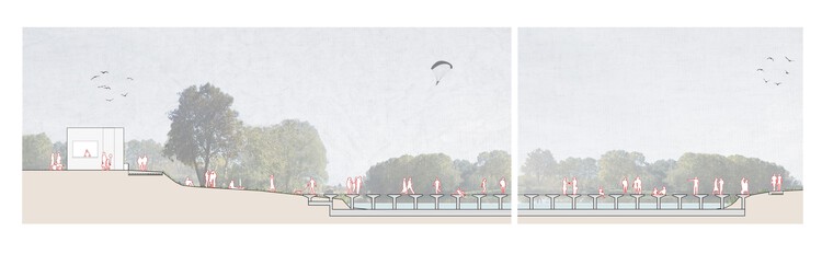 Затопляемый мост Тер через реку Манлеу / Сау-Тальер-д'Аркитектура — изображение 9 из 11