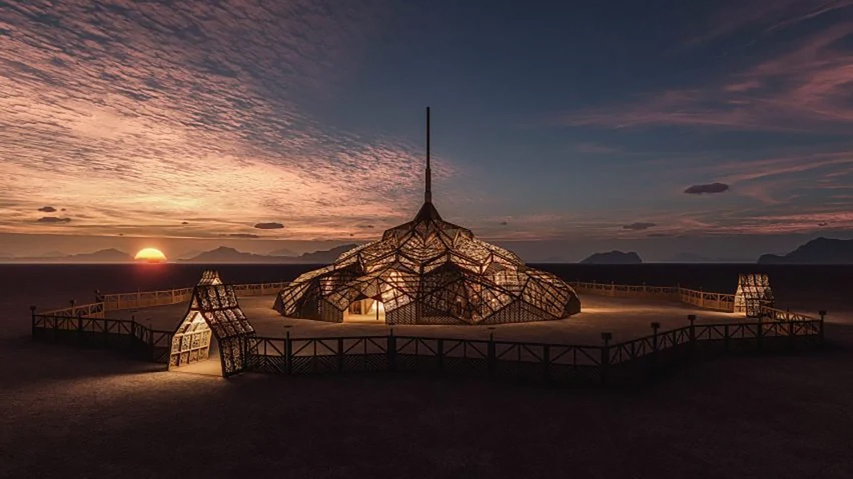 На этой неделе мы представили храм Burning Man этого года.