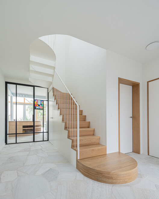 Вилла ABC / Objekt Architecten - Фотография интерьера, лестница, перила