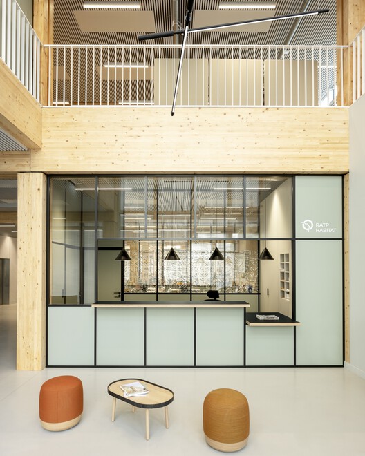 Штаб-квартира RATP Habitat / Atelier du Pont – Фотография интерьера, кухня