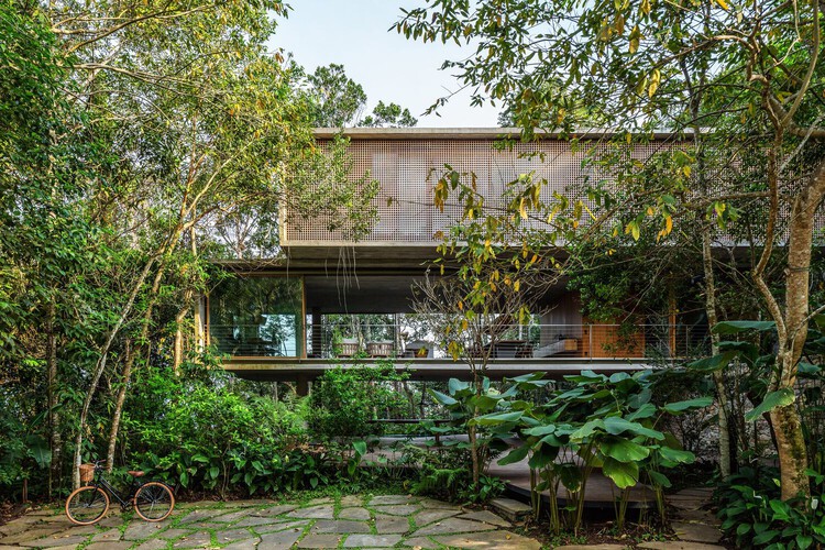 Бетонные джунгли: дома, которые исследуют контраст между бетоном и растительностью — изображение 1 из 13