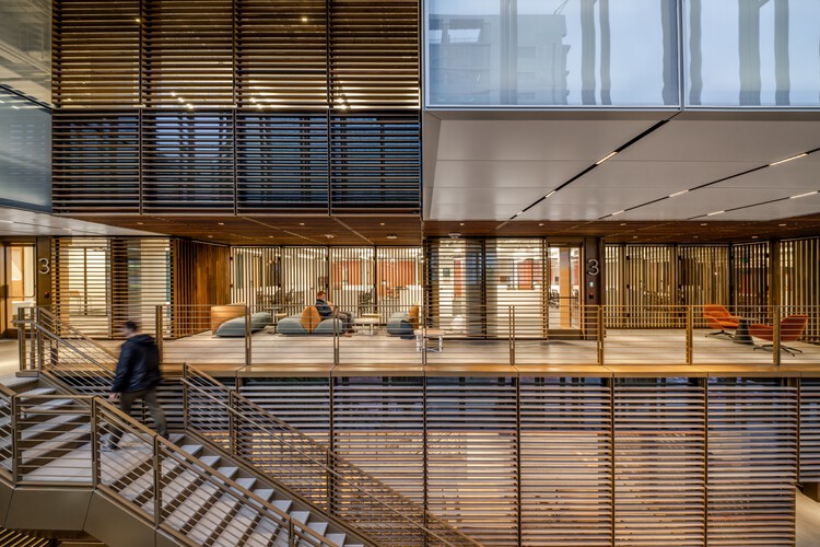 Штаб-квартира Uber / SHoP Architects — Фотография интерьера, окна, фасад, балка