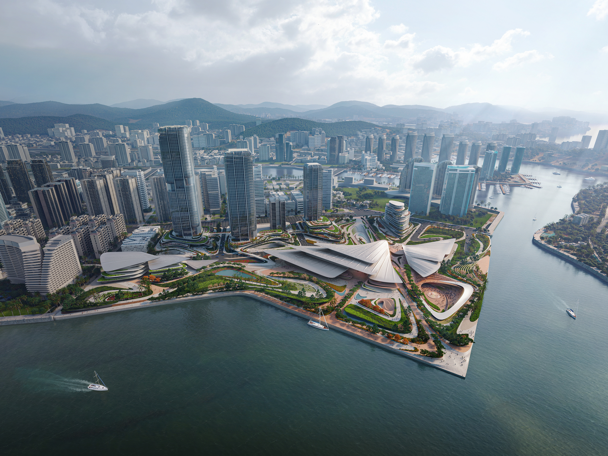 Zaha Hadid Architects выиграла конкурс на проект нового культурного района в Санье, Китай