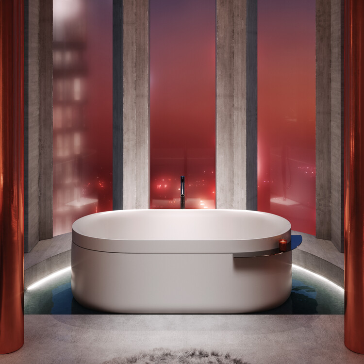 Геометрические формы и металлические акценты: вневременной подход к дизайну ванной комнаты — изображение 5 из 18