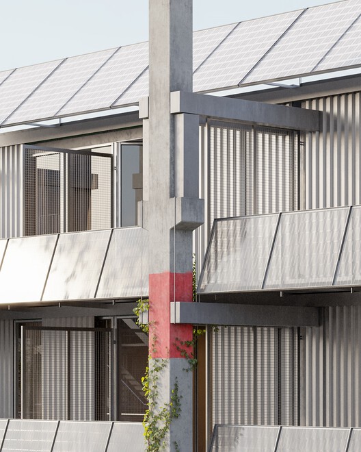 Parabase повторно использует сборные железобетонные элементы для радикального жилищного строительства в Базеле, Швейцария — изображение 3 из 11
