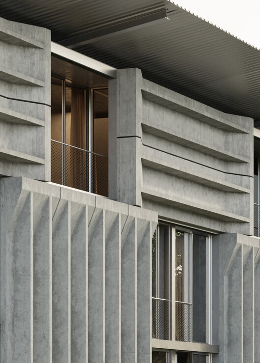 Parabase повторно использует сборные железобетонные элементы для радикального жилищного строительства в Базеле, Швейцария — изображение 4 из 11
