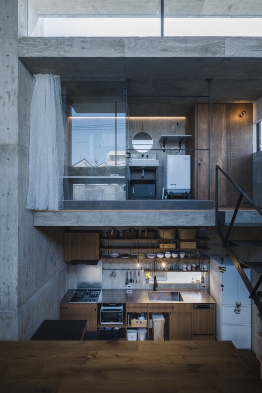 Каркас дома / IGArchitects - Фотография интерьера, кухня, окна, фасад, стекло