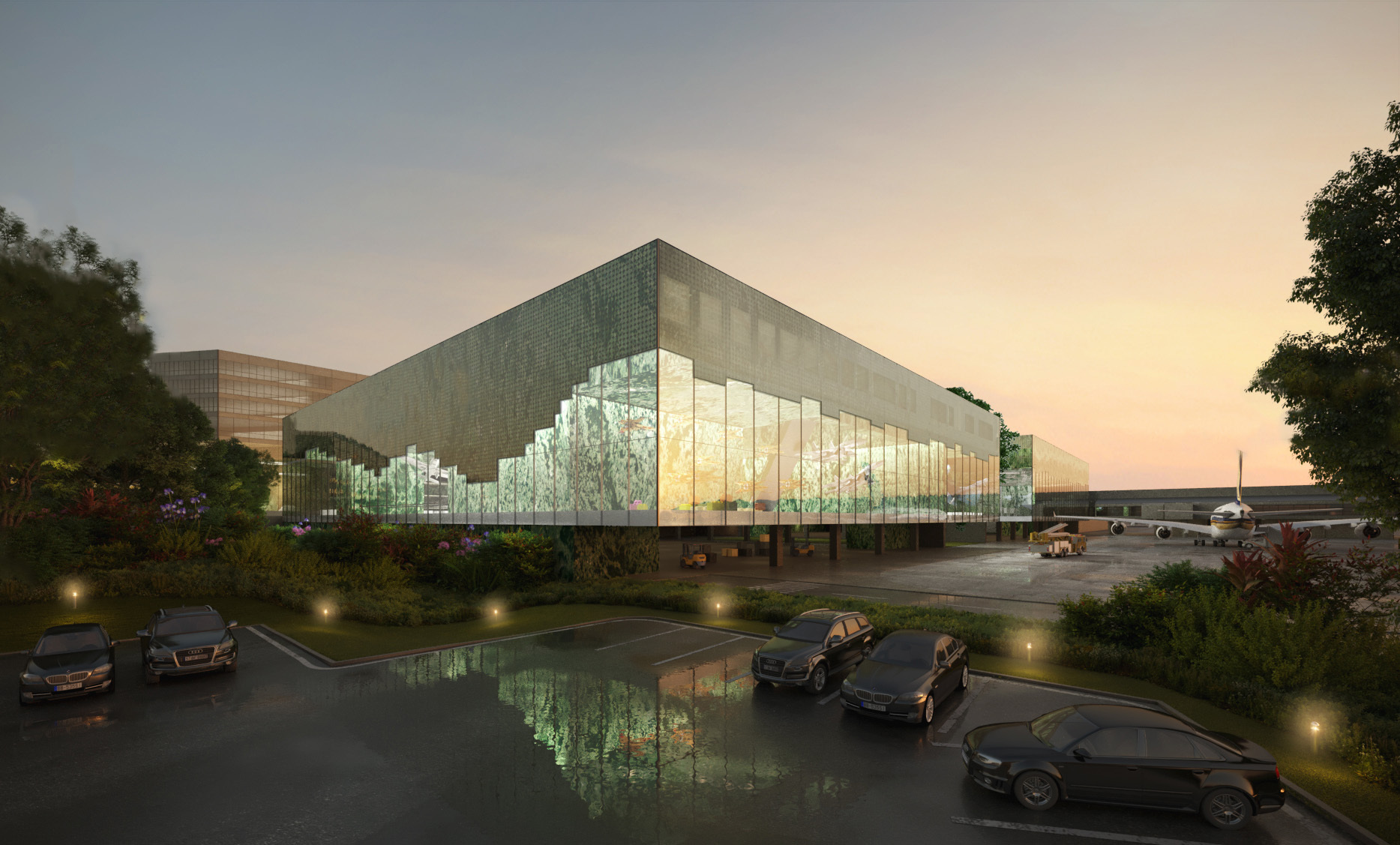 Проектное расширение MVRDV и NACO для аэропорта имени Вацлава Гавела в Праге