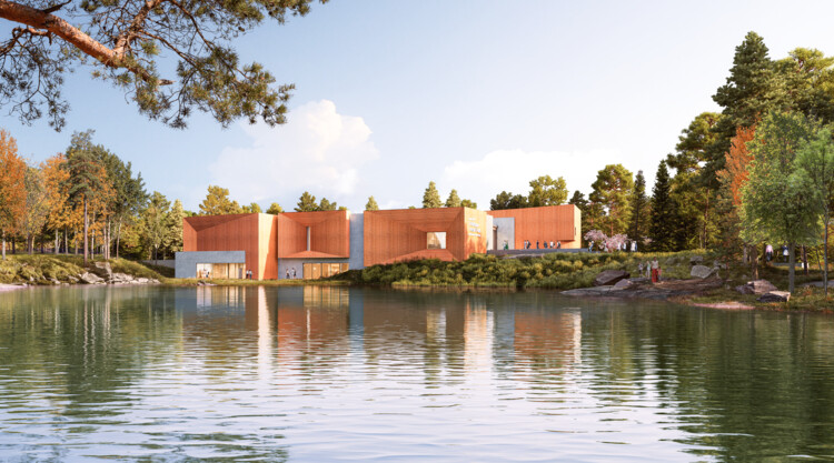 Компании Ennead Architects и KSS Architects представили планы создания парка-музея Джина и Рика Эдельмана в Университете Роуэн в Нью-Джерси — изображение 1 из 5