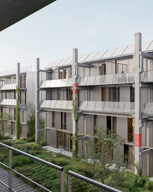 Parabase повторно использует сборные железобетонные элементы для радикального жилищного строительства в Базеле, Швейцария — изображение 1 из 11