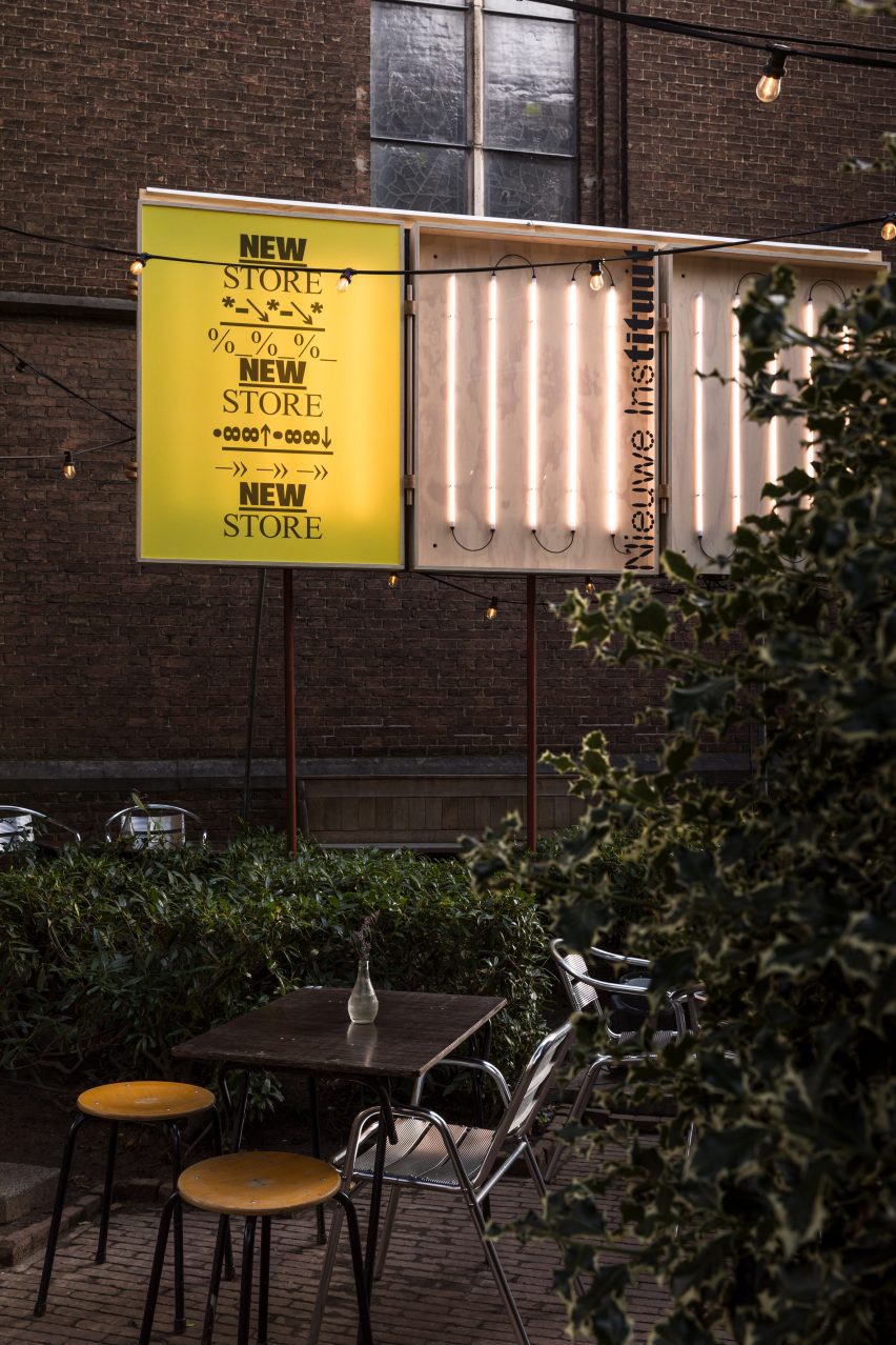 Всплывающее окно нового магазина Het Nieuwe Instituut 1.0 на Неделе дизайна в Голландии 