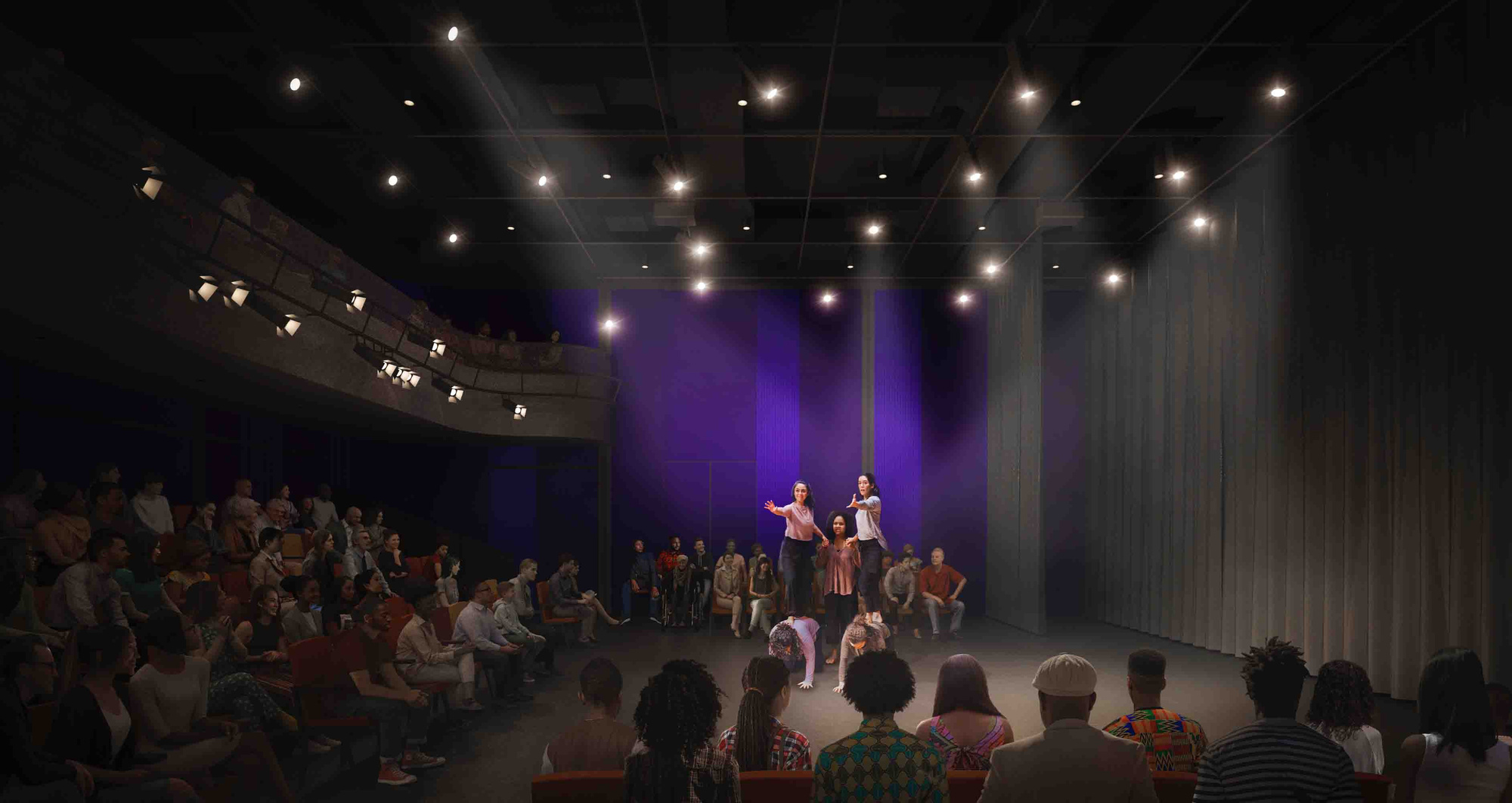 WORKac начинает работу над «Народным театром» в Инвуде, Нью-Йорк