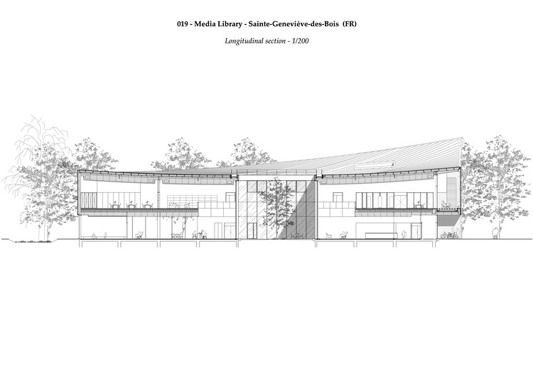 Медиатека Сент-Женевьев-де-Буа / Archi5 + Архитектура «Спокойствие» — изображение 13 из 16