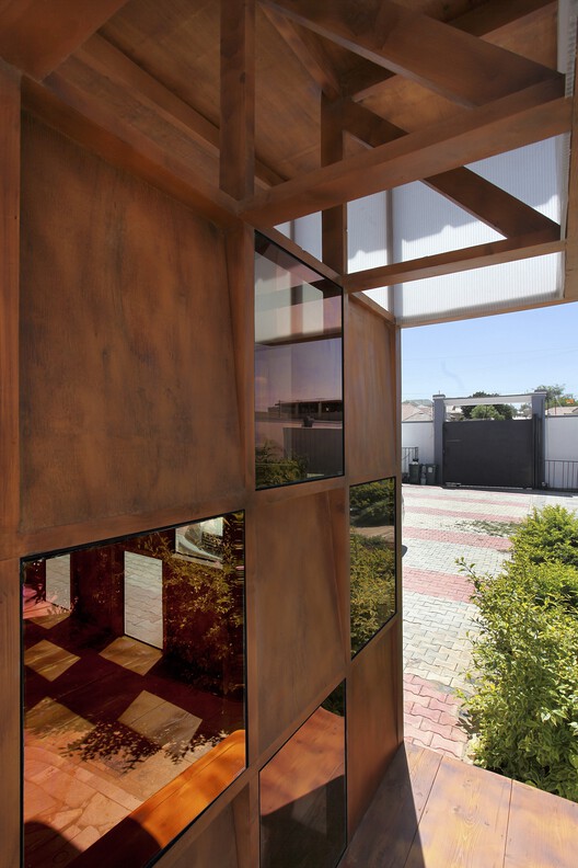 Чайная в саду / Rashid Ali Architects - Фотография интерьера, балка, фасад