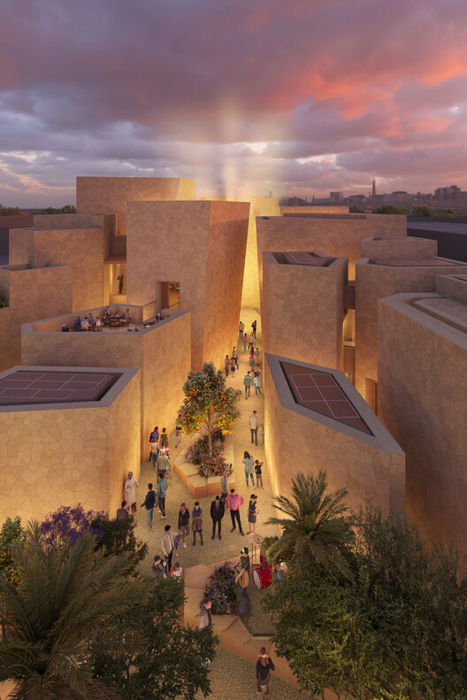 Компания Foster + Partners спроектировала модель деревни для павильона Саудовской Аравии на выставке Expo 2025 в Осаке — изображение 4 из 6