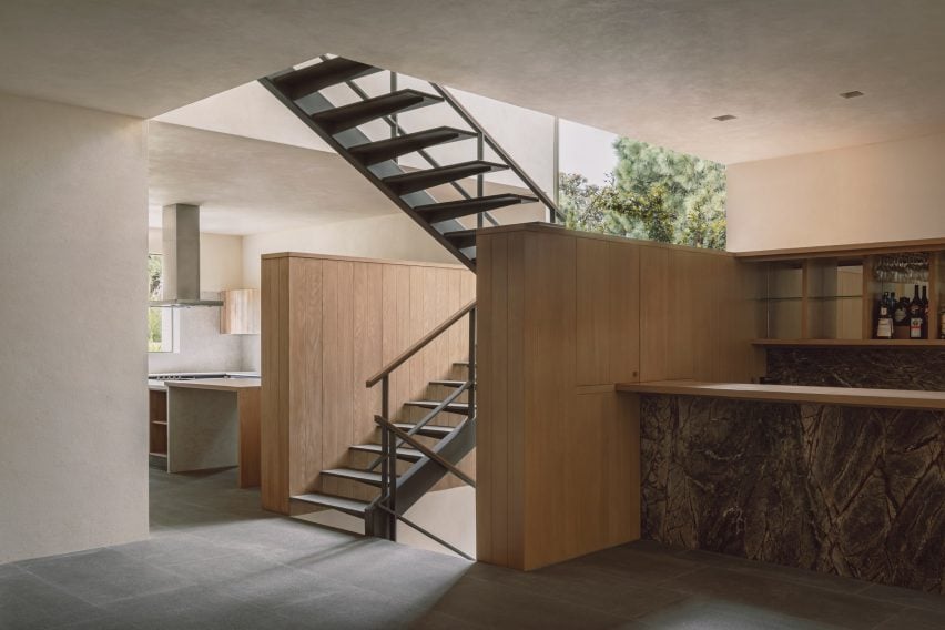 Лестница в Casa Cielo от COA Arquitectura