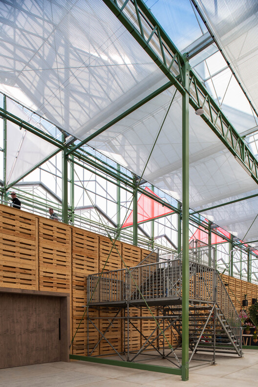 Green House Floriade / V8 Architects - Фотография экстерьера, балка, сталь