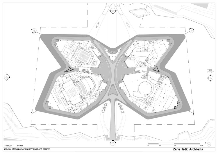 Центр гражданского искусства Чжухай Цзиньвань / Zaha Hadid Architects — Изображение 12 из 44