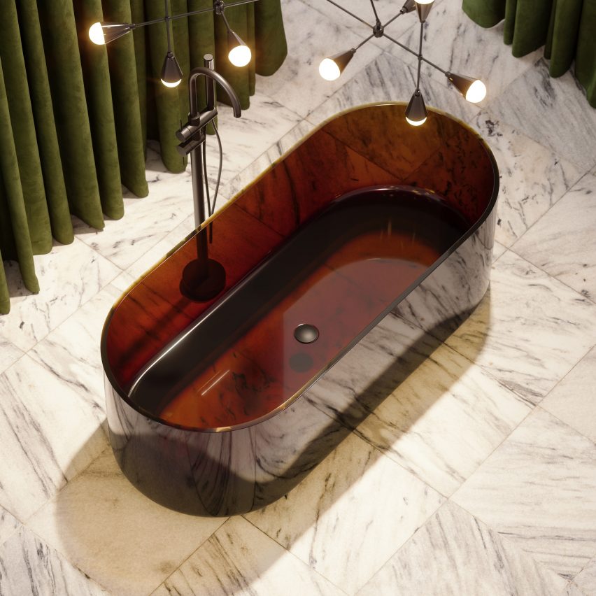 Полупрозрачная смоляная ванна Amore от Lusso