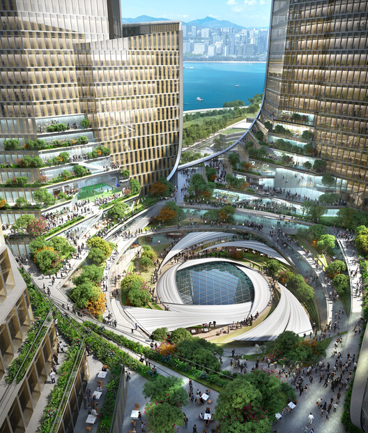 Бюро Оле Ширена выиграло конкурс на проектирование новой штаб-квартиры Tencent в Шэньчжэне – изображение 4 из 10