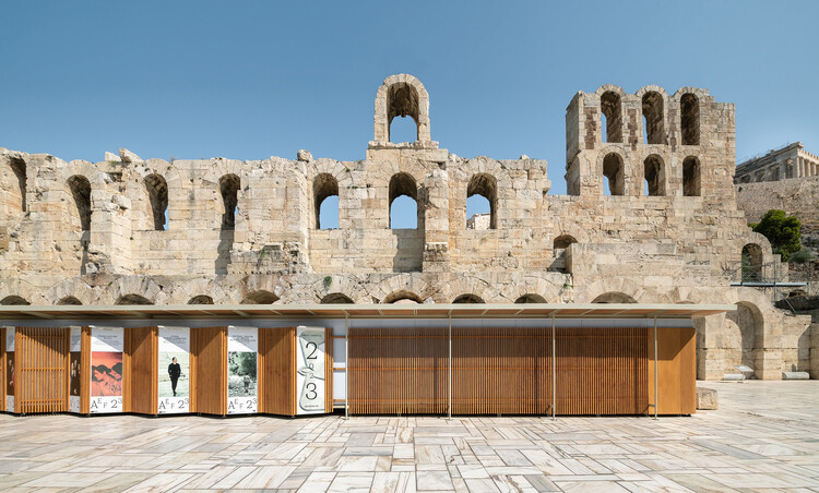 Съемные павильоны для офиса Odeon Herodes Atticus / FLUX - Фото экстерьера, Арка, Аркада