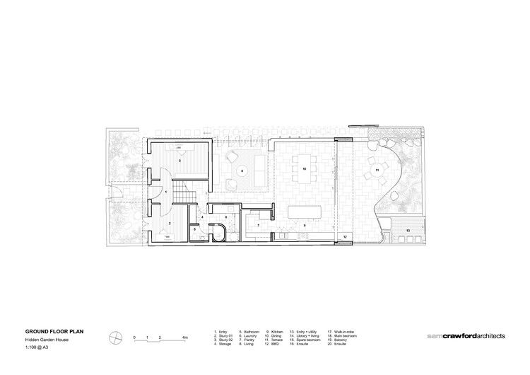 Дом со скрытым садом / Sam Crawford Architects — изображение 19 из 21