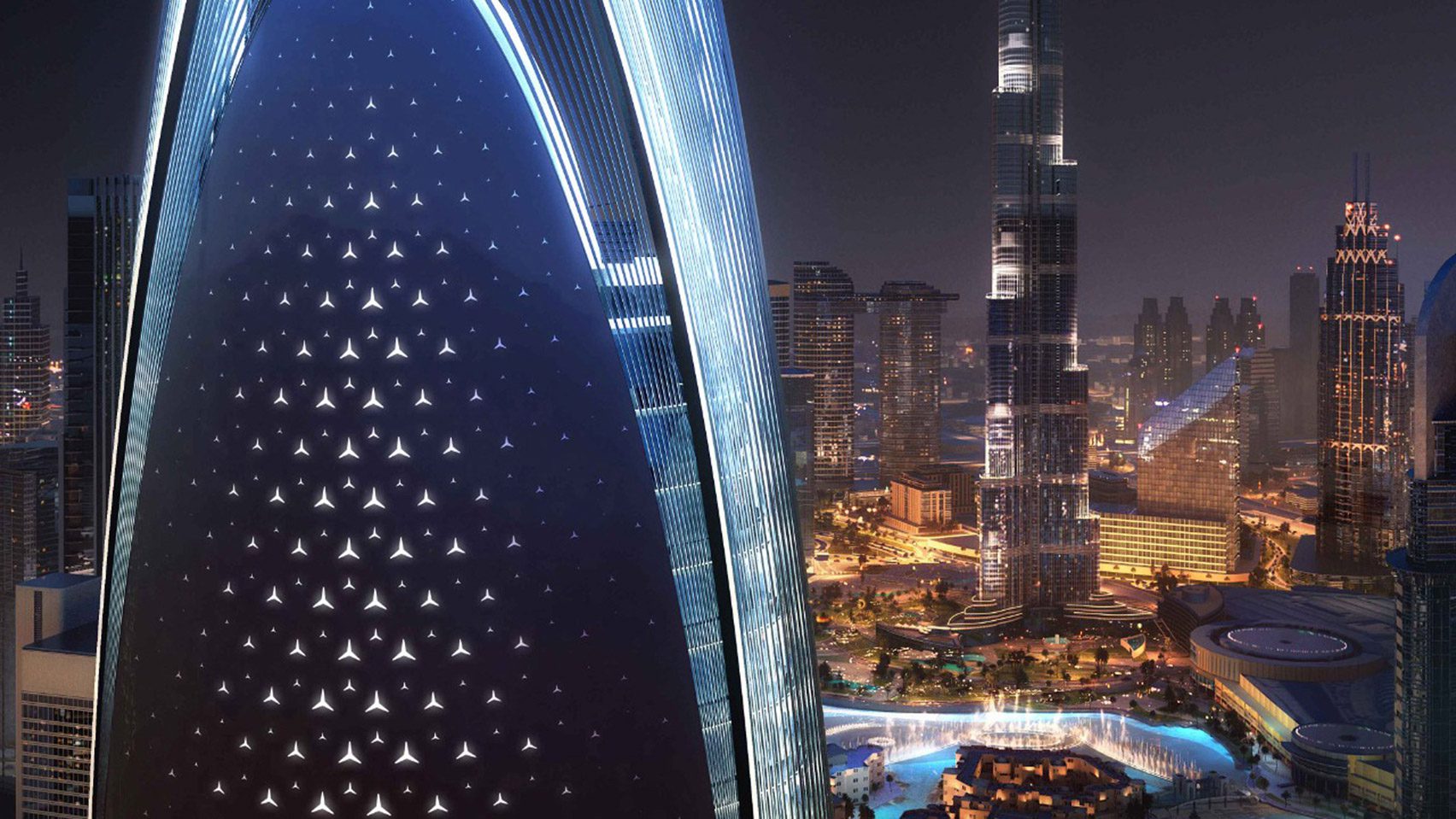 Mercedes-Benz представил первый фирменный жилой небоскреб в Дубае