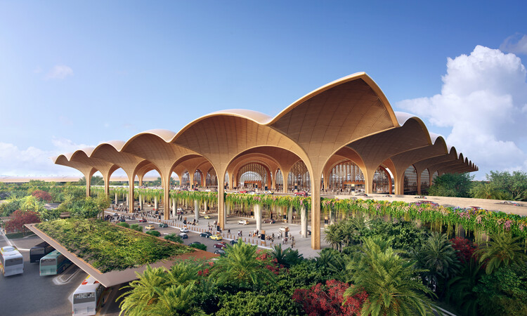 Компания Foster + Partners представляет международный аэропорт Течо в Камбодже, который в настоящее время строится – изображение 2 из 7