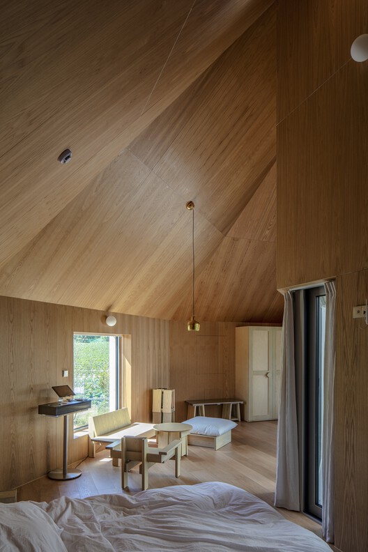 Hoji Gangneung Houses / aoa Architects - Фотография интерьера, Столовая, Балка