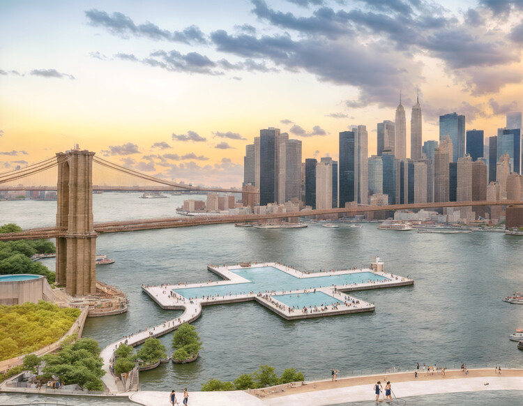 Этим летом в Нью-Йорке откроется первый в истории +POOL, при этом планируется расширить доступ к плаванию по всему штату — изображение 5 из 13