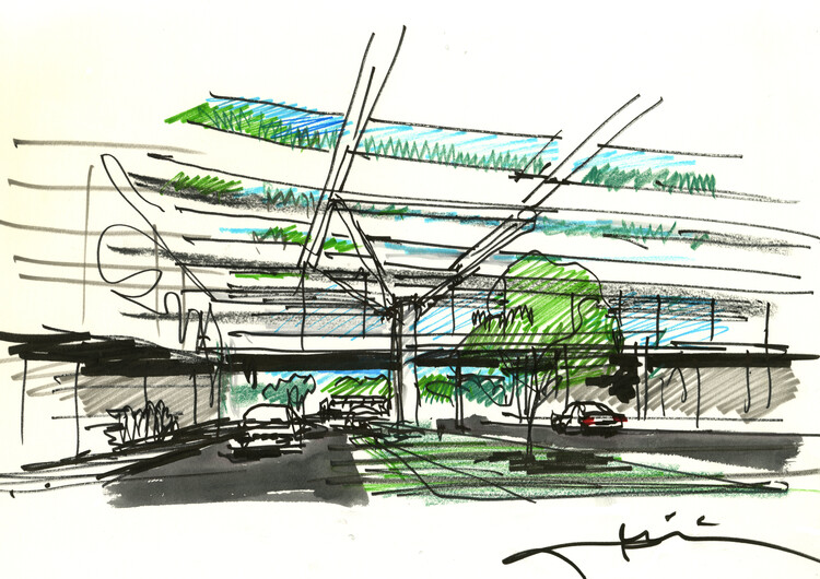 Rafael Viñoly Architects представляет проект терминала аэропорта с виноградником во Флоренции, Италия — изображение 6 из 9