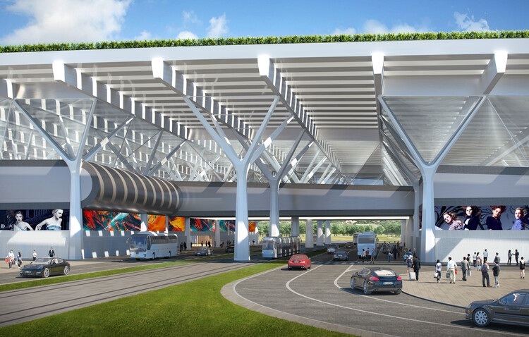 Rafael Viñoly Architects представляет проект терминала аэропорта с виноградником во Флоренции, Италия — изображение 4 из 9