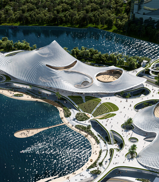 Компания MAD Architects представляет дизайн арт-центра Наньхай в городе Фошань, провинция Гуандун — Изображение 1 из 11