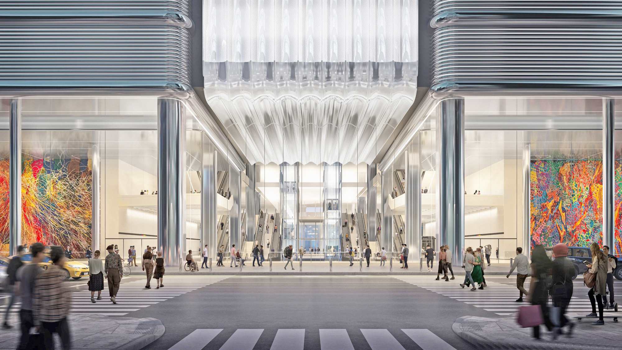Foster + Partners представляют обновленный дизайн автовокзала администрации порта Манхэттена