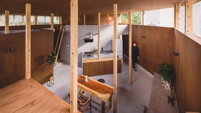 Дом на две семьи в Японии от IGArchitects