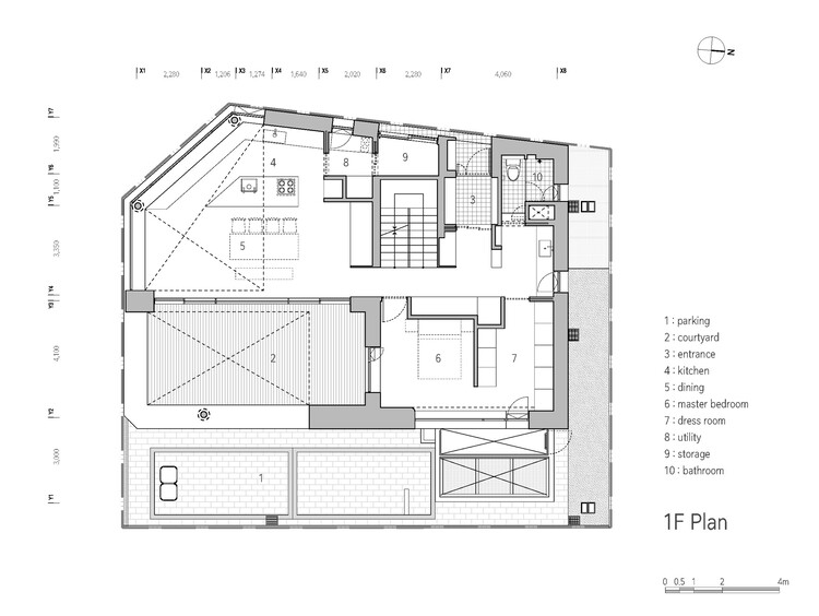 Дом с двумя дворами в Пангё / June Architects — изображение 17 из 23