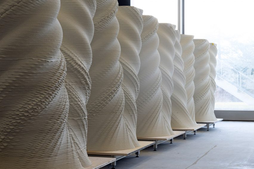 Бетонные колонны для Тор Альва, напечатанные на 3D-принтере