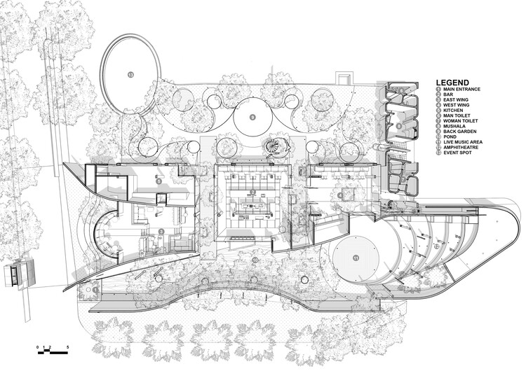 Ресторан и бар Tanatap Wall Garden Café / RAD+ar (Исследование художественного дизайна + архитектура) — Изображение 25 из 30