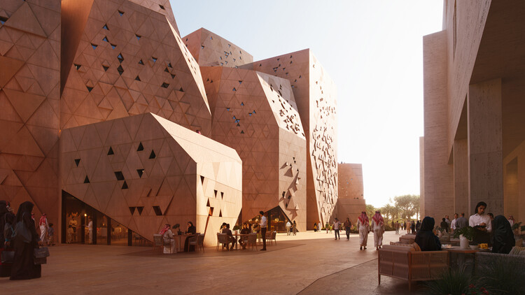 HKS Architects представляет дизайн спортивной арены в Саудовской Аравии, вдохновленный геологией – изображение 3 из 10