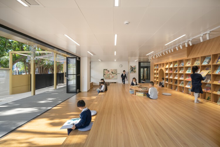 Ремонт детского сада Синьань Хайбэй / Архитектурный дизайн по диагонали - Фотография интерьера, стеллажи