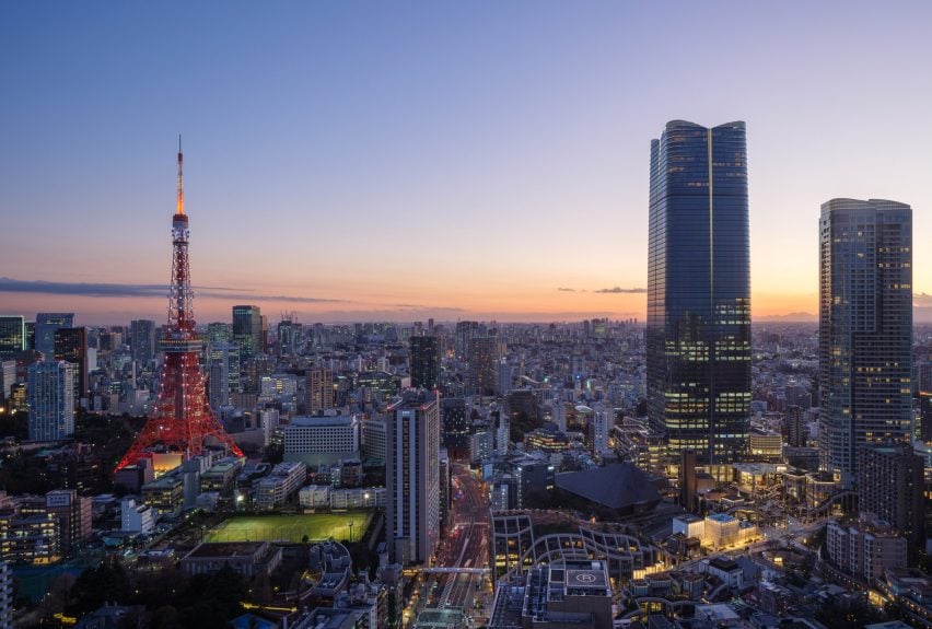 Самое высокое здание Японии в Токио, построенное Pelli Clarke & Partners.