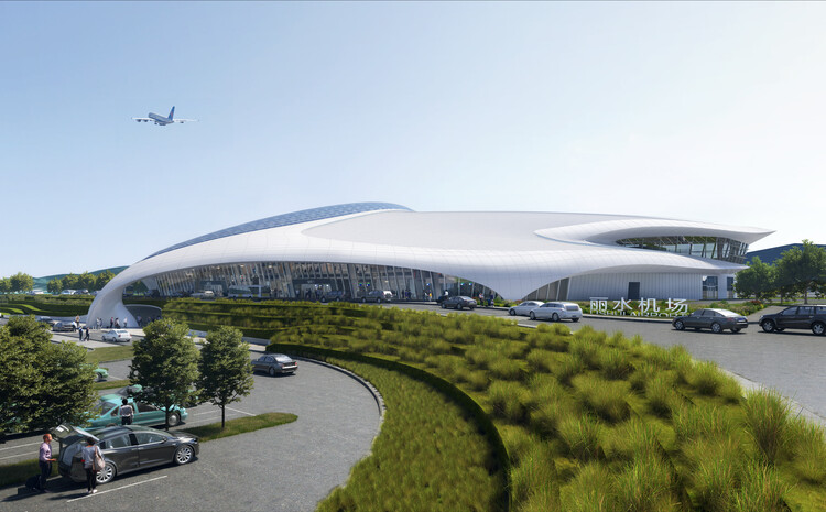 Компания MAD Architects представляет проект аэропорта «Лесной город» в Лишуе, Китай — изображение 2 из 8
