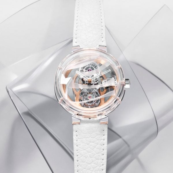 Фрэнк Гери создает прозрачные часы с информацией о Fondation Louis Vuitton