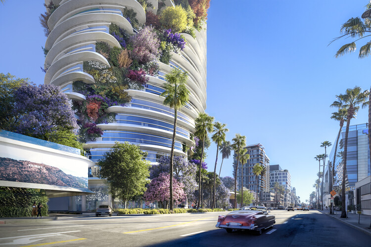 Компания Foster + Partners представляет проект офисной башни со спиральными садами в Лос-Анджелесе, США – изображение 3 из 6